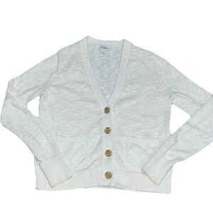 J.Crew Women’s Ivory Cardigan Sweater Style Small